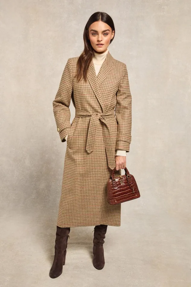 Women Wrap Coat Charlton Tweed Holland Cooper Tailoring