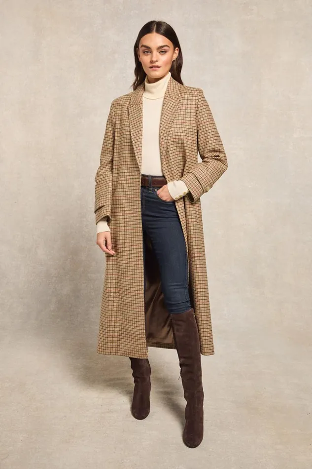 Women Wrap Coat Charlton Tweed Holland Cooper Tailoring