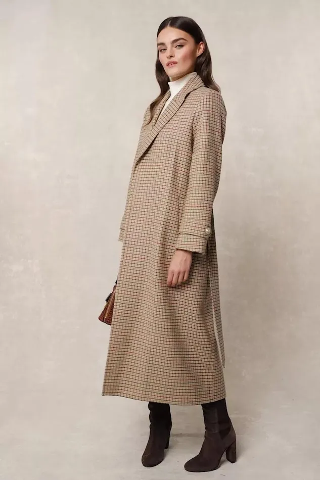 Women Wrap Coat Charlton Tweed Holland Cooper Tailoring