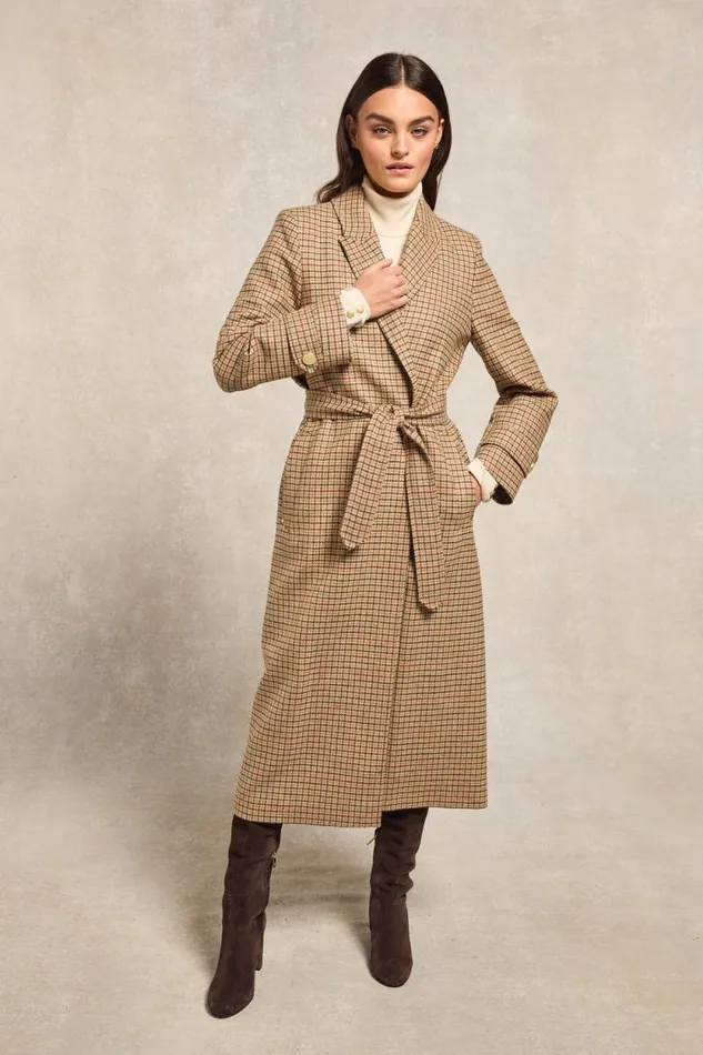 Women Wrap Coat Charlton Tweed Holland Cooper Tailoring