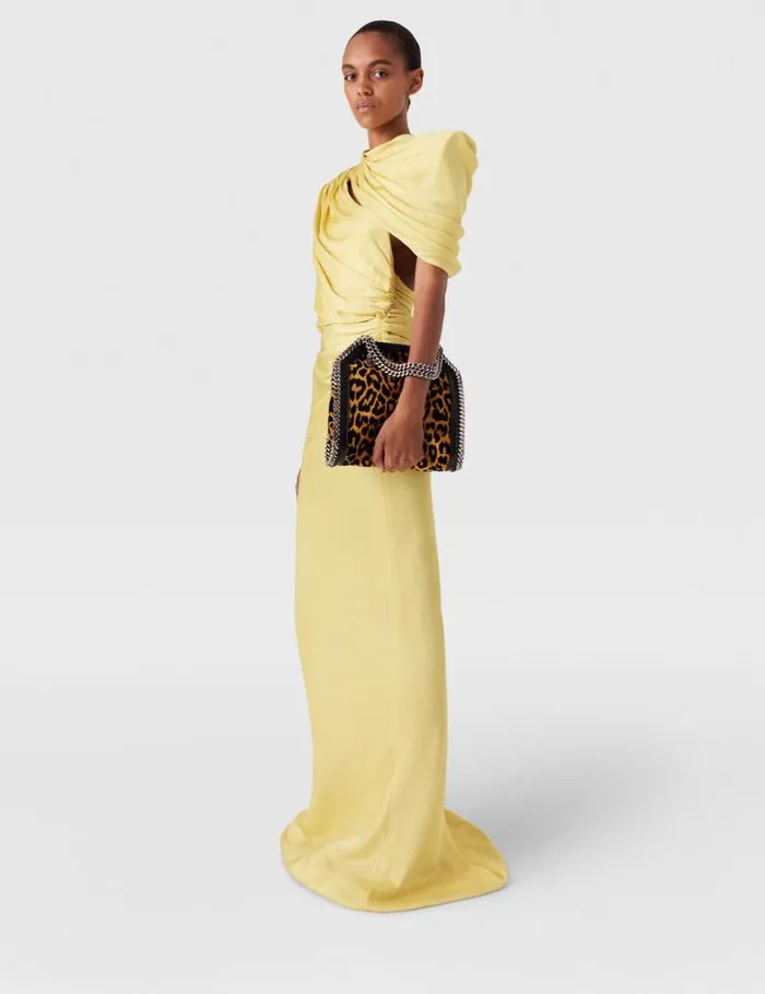 Women WrapOver Maxi Dress Chamomile Stella McCartney Dresses Women WrapOver Maxi Dress Chamomile Stella McCartney Dresses