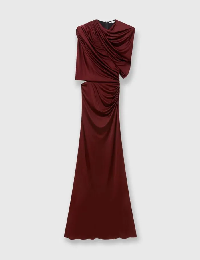 Women WrapOver Maxi Dress Dark Cherry Stella McCartney Dresses