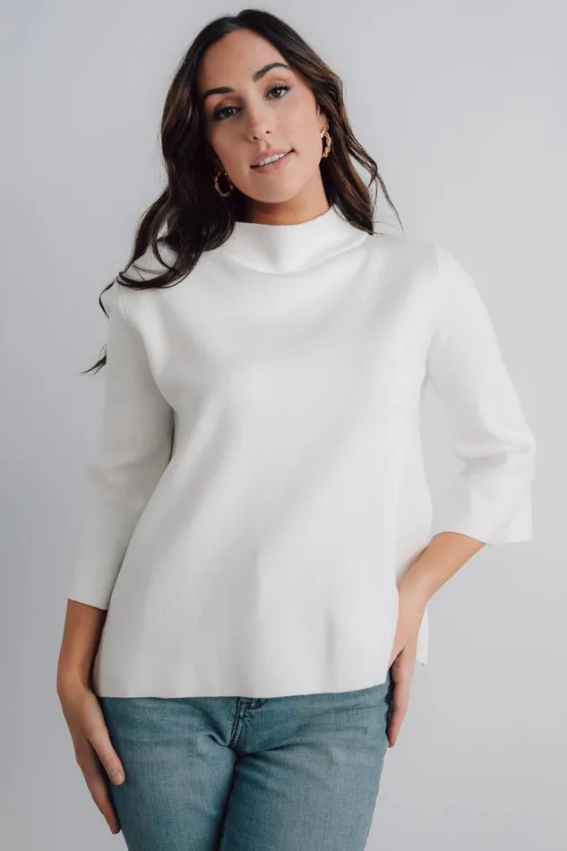 Women Zola Bell Sleeve Sweater Off White Baltic Born Sweaters