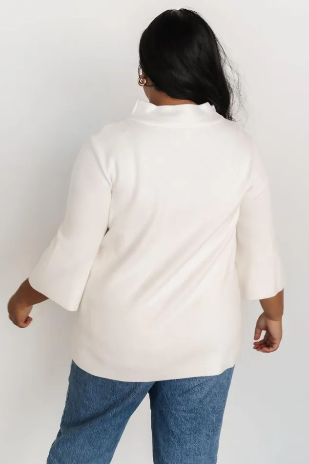 Women Zola Bell Sleeve Sweater Off White Baltic Born Sweaters Women Zola Bell Sleeve Sweater Off White Baltic Born Sweaters