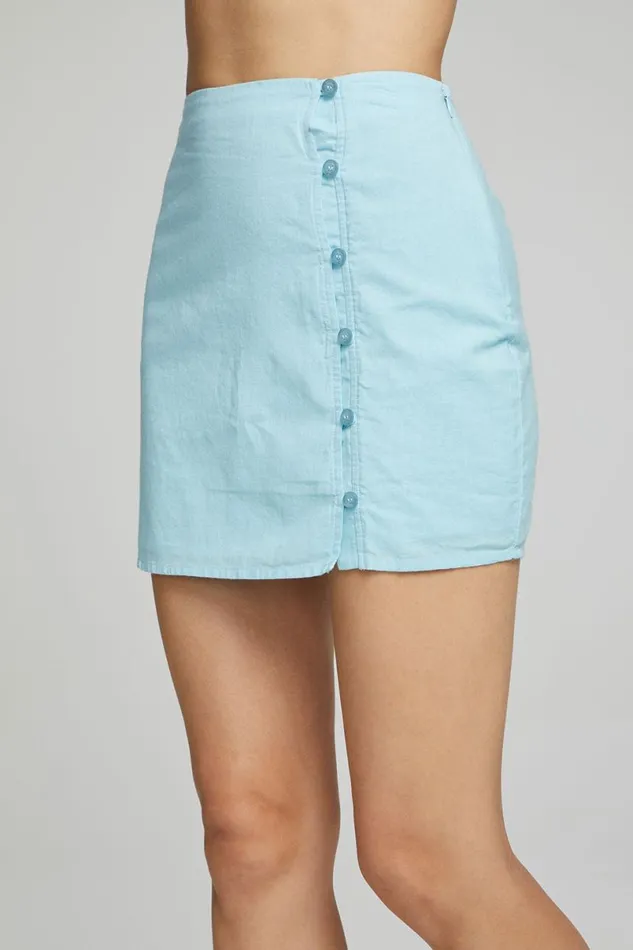 Womens Bottoms Chaser Brand Belle Mini Skirt 8211 Clear Sky