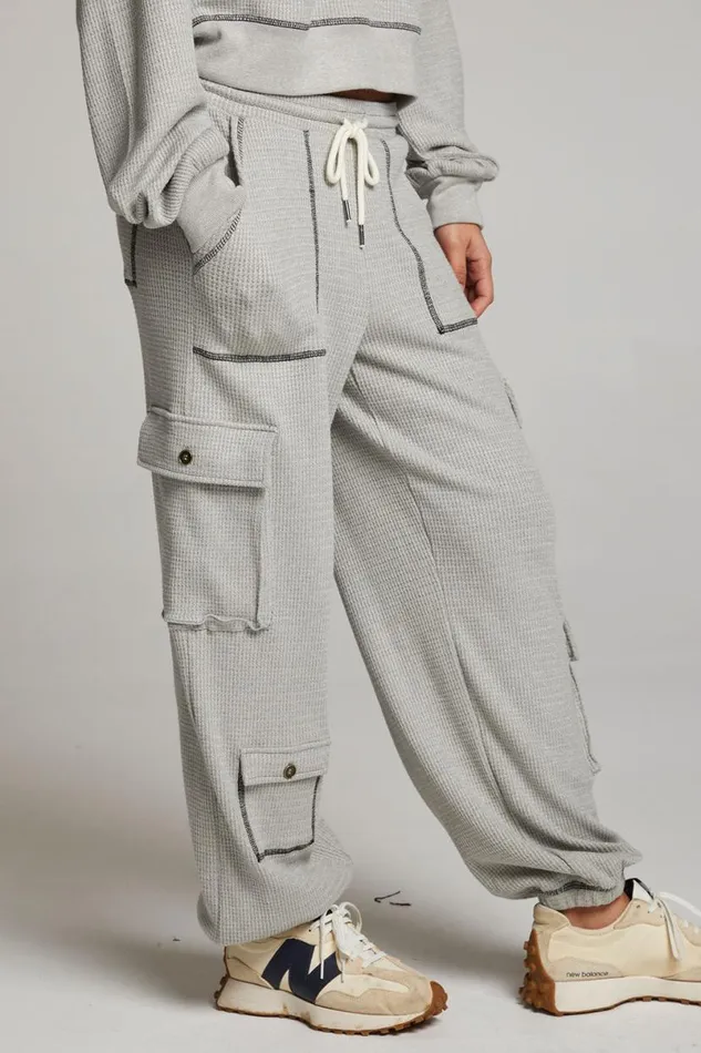 Womens Bottoms Chaser Brand Bily Heather Grey Jogger