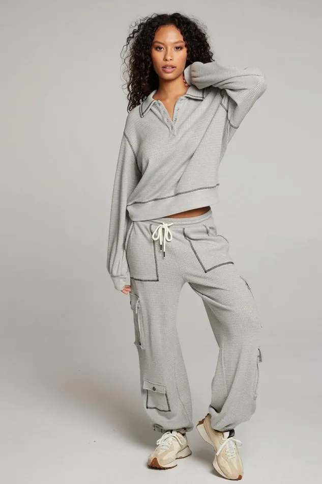 Womens Bottoms Chaser Brand Bily Heather Grey Jogger