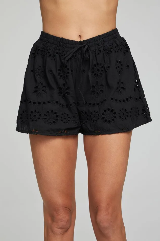 Womens Bottoms Chaser Brand Paseo Shorts 8211 Black Onyx