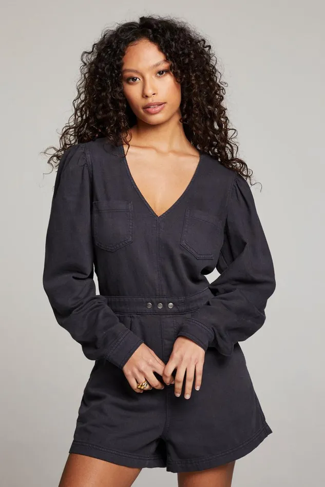 Womens Bottoms Chaser Brand Sami Licorice Romper