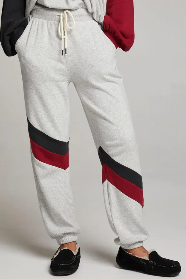 Womens Bottoms Chaser Brand Skull Fire Color Block Joggers