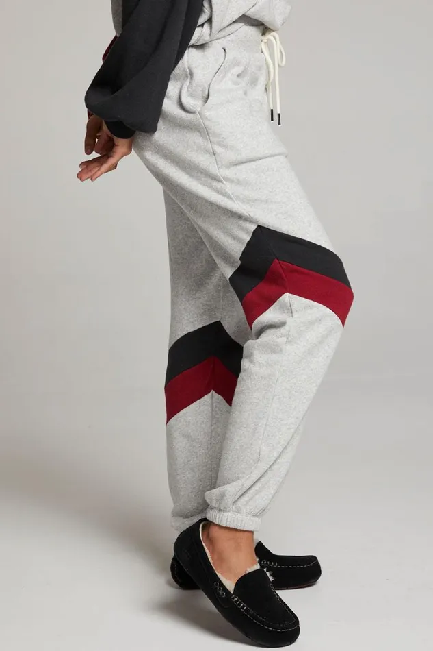Womens Bottoms Chaser Brand Skull Fire Color Block Joggers