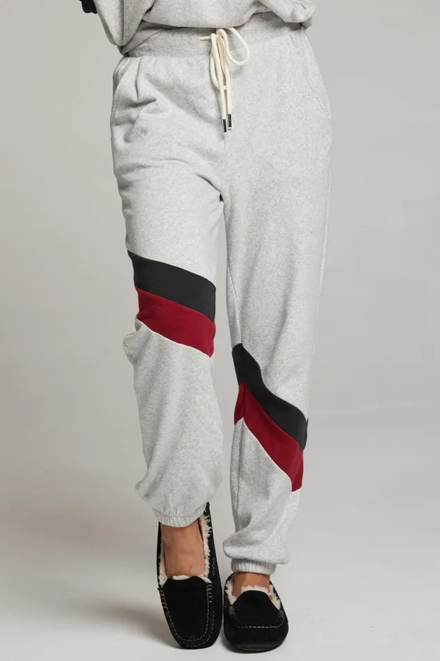 Womens Bottoms Chaser Brand Skull Fire Color Block Joggers