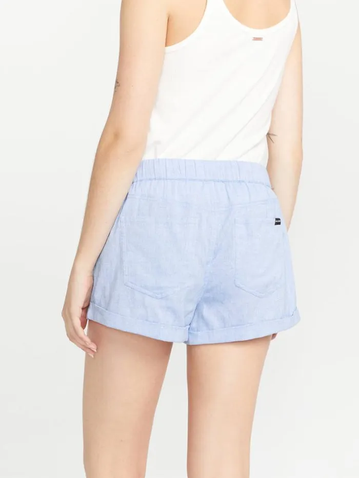 Womens Bottoms Volcom Sunday Strut Shorts 8211 Chambray