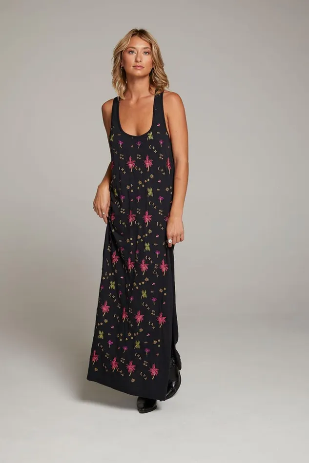 Womens Dresses Chaser Brand Manatee Night Palm Maxi Dress