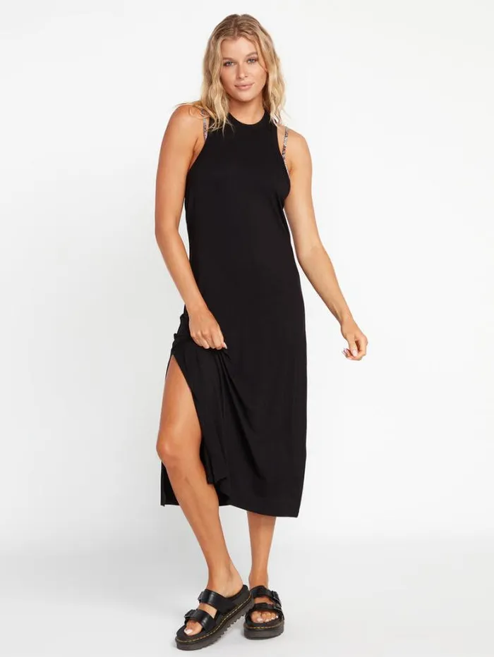 Womens Dresses Volcom Stone Light Dress 8211 Black