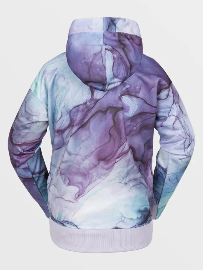 Womens Hoodies and Sweatshirts Volcom Riding Hydro Hoodie 8211 Glacier Ink