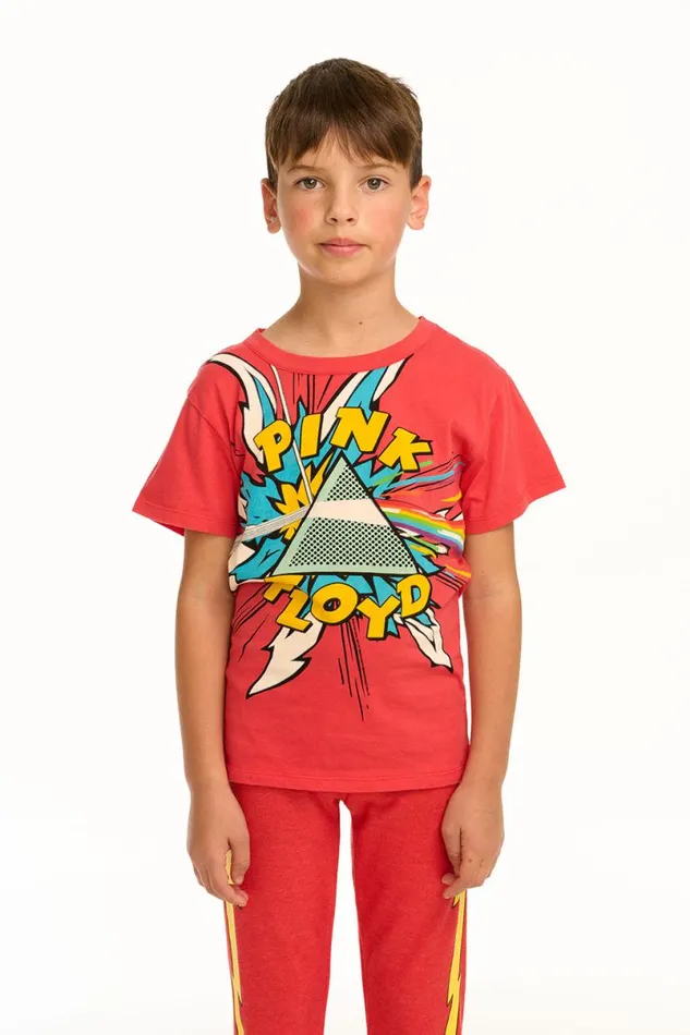 WomensKids Music Chaser Brand Pink Floyd 8211 Dark Side Of The Moon Pop Art Tee