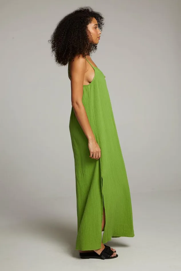 Womens Loungewear Chaser Brand Bull Piquant Green Maxi Dress