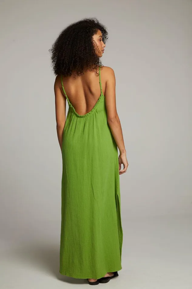 Womens Loungewear Chaser Brand Bull Piquant Green Maxi Dress