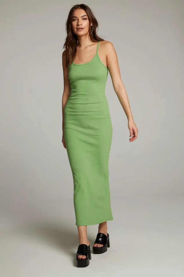 Womens Loungewear Chaser Brand Emma Piquant Green Maxi Dress