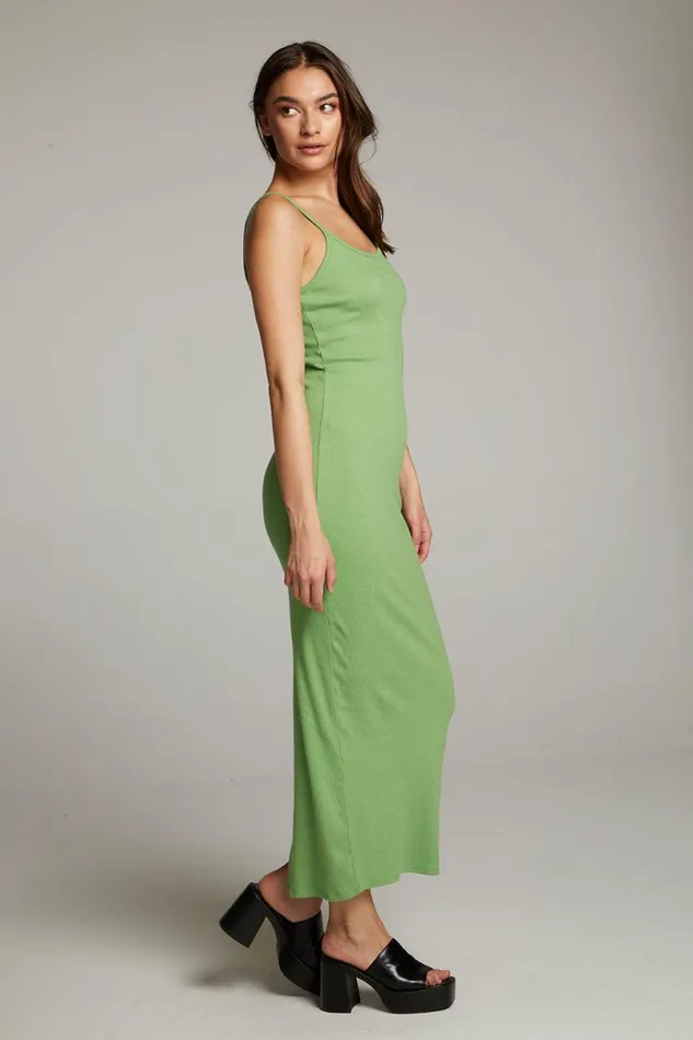 Womens Loungewear Chaser Brand Emma Piquant Green Maxi Dress