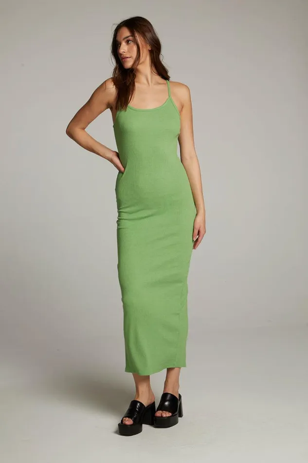 Womens Loungewear Chaser Brand Emma Piquant Green Maxi Dress