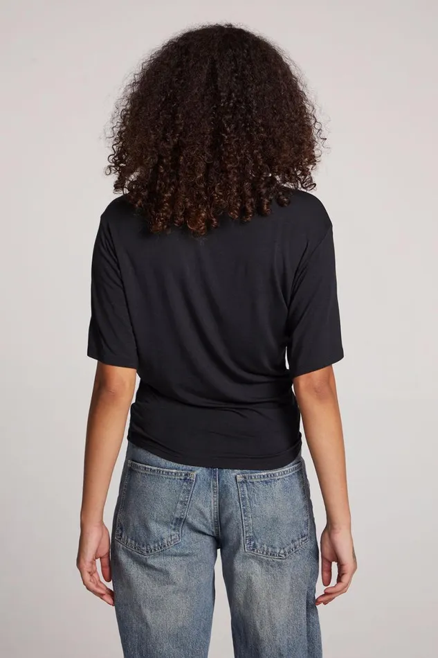 Womens Loungewear Chaser Brand Portola Licorice Short Sleeve