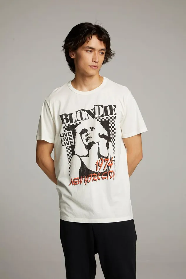 WomensMens Music Chaser Brand Blondie New York City 1974 Crew Neck Tee
