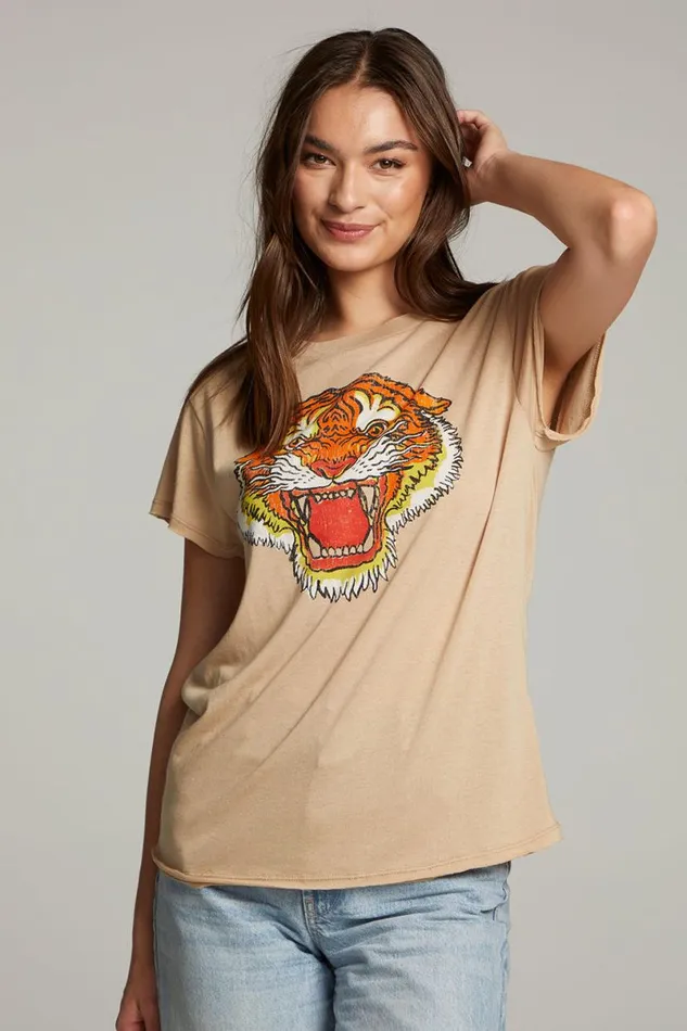 Womens Music Chaser Brand Tiger Tee