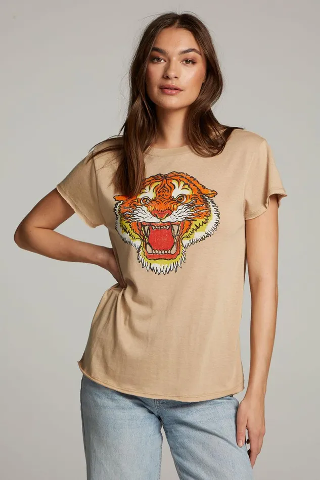 Womens Music Chaser Brand Tiger Tee
