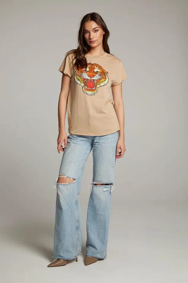 Womens Music Chaser Brand Tiger Tee