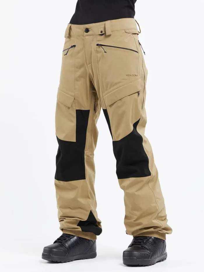 Womens Pants Volcom VCo At Stretch GoreTex Pants 8211 Dark Khaki