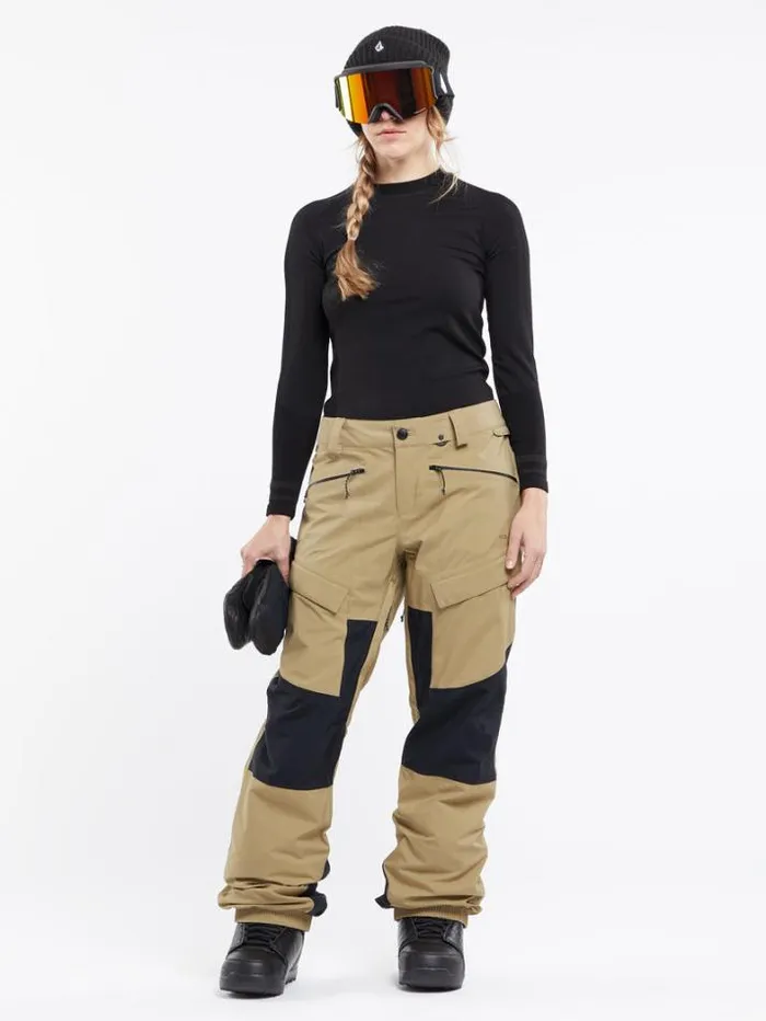 Womens Pants Volcom VCo At Stretch GoreTex Pants 8211 Dark Khaki