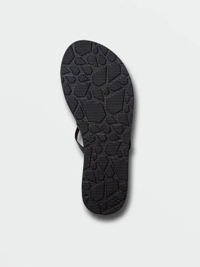 Womens Sandals Volcom Easy Breezy II Sandals 8211 Black