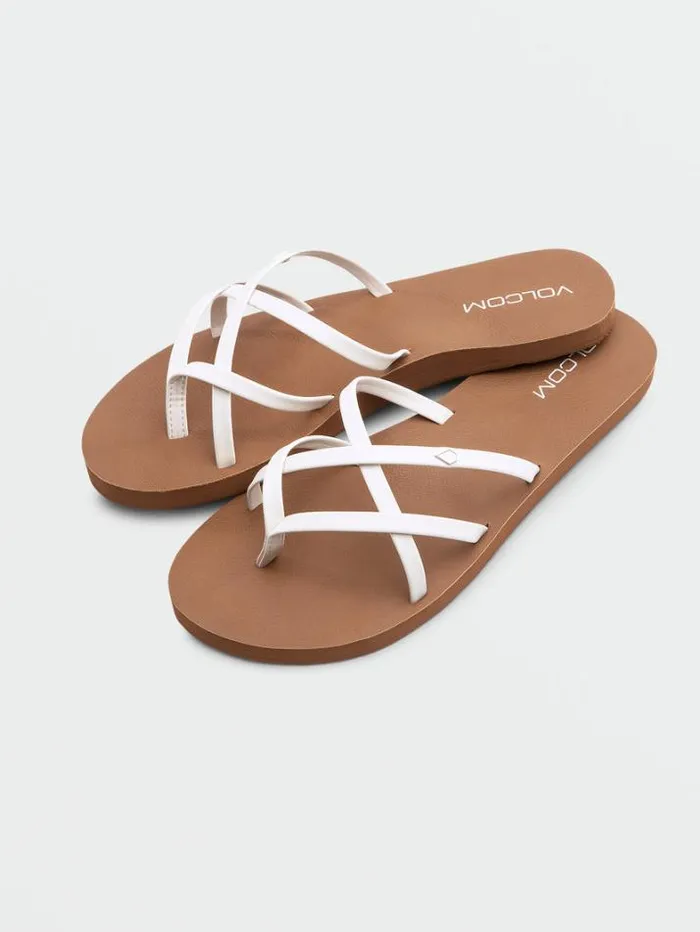 Womens Sandals Volcom New School II Sandals 8211 White