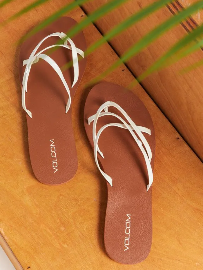 Womens Sandals Volcom New School II Sandals 8211 White
