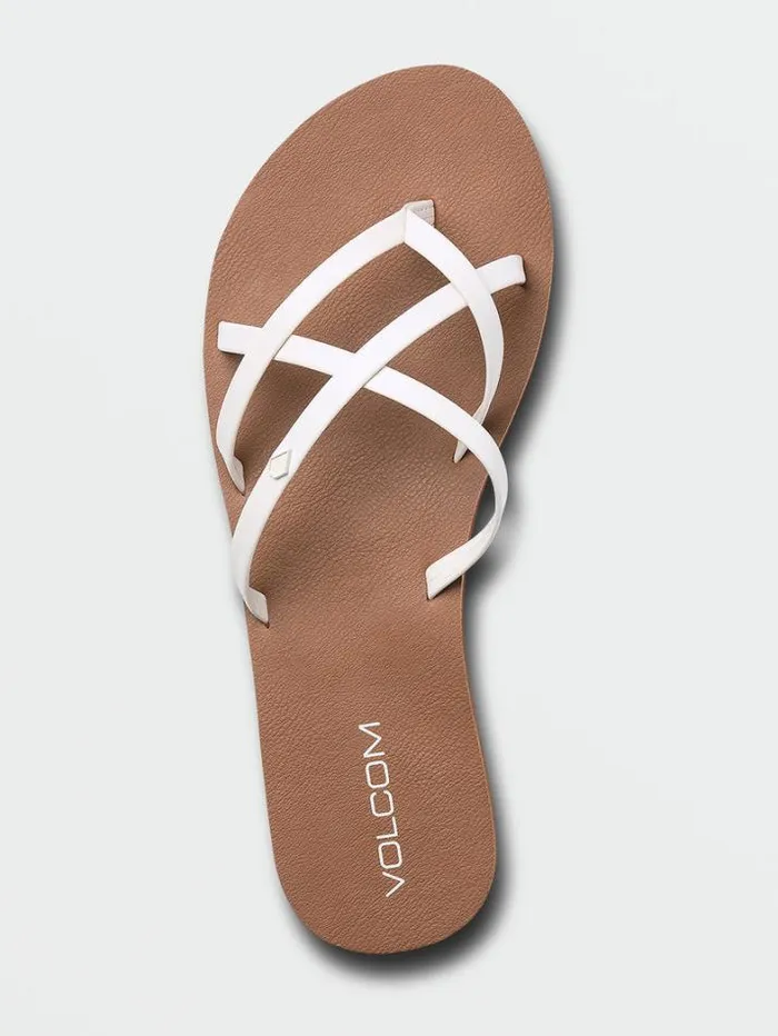 Womens Sandals Volcom New School II Sandals 8211 White