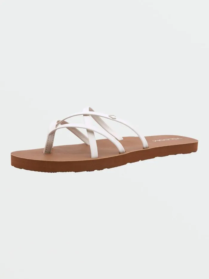 Womens Sandals Volcom New School II Sandals 8211 White