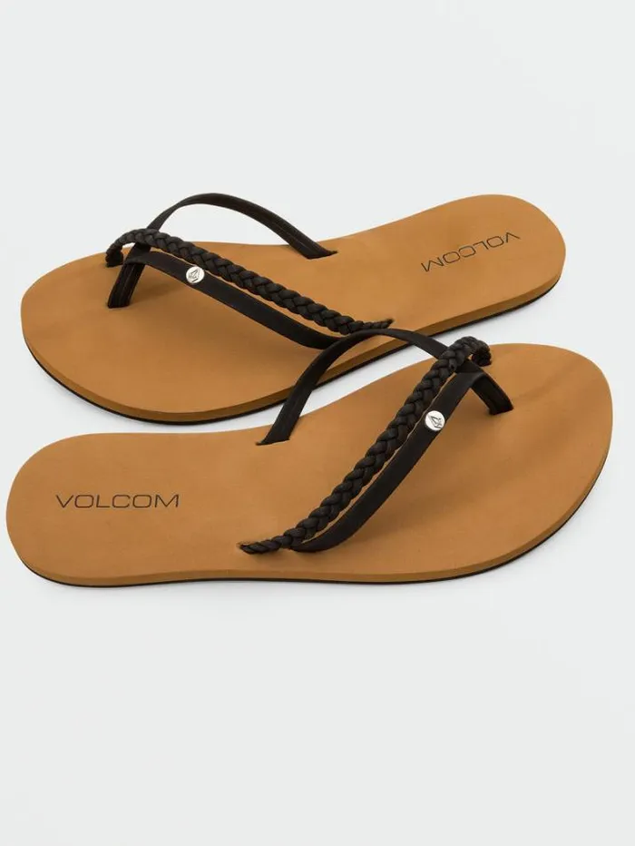 Womens Sandals Volcom Thrills II Sandal 8211 Black