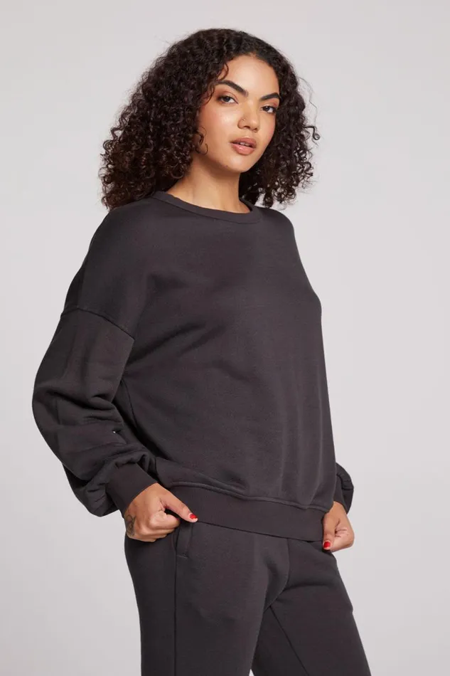 Womens Tops Chaser Brand Alonzo Licorice Pullover