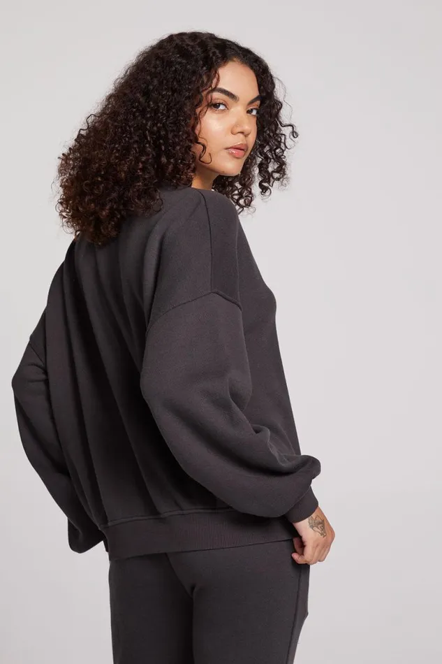 Womens Tops Chaser Brand Alonzo Licorice Pullover