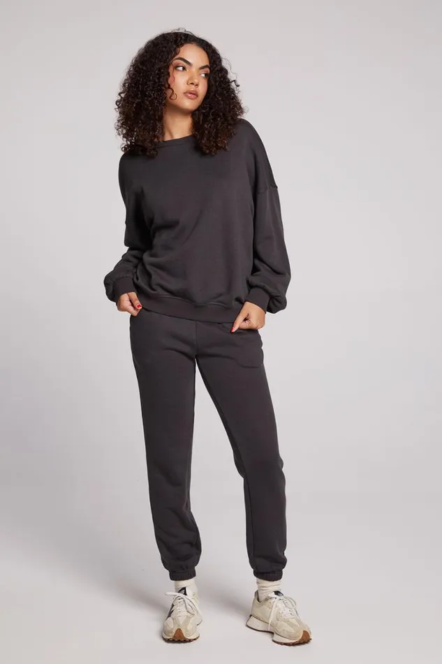 Womens Tops Chaser Brand Alonzo Licorice Pullover