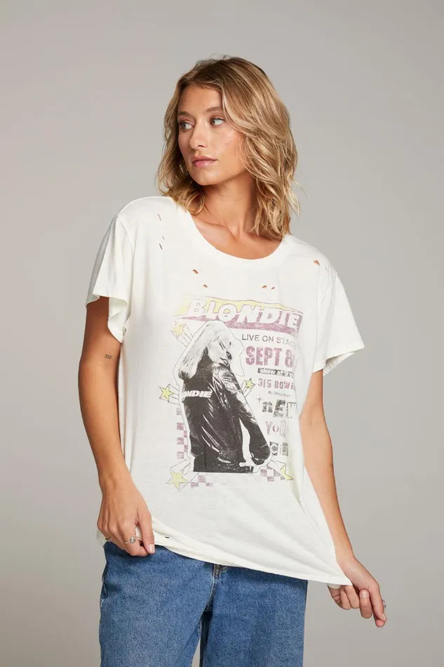 Womens Tops Chaser Brand Blondie New York City Tee