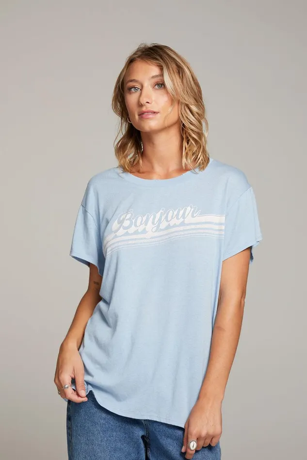 Womens Tops Chaser Brand Bonjour Tee