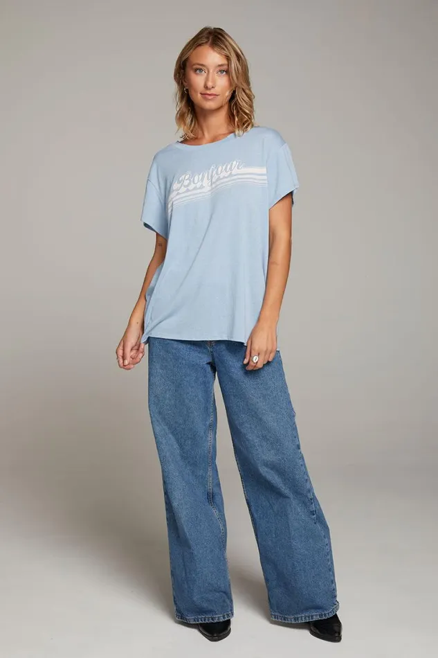 Womens Tops Chaser Brand Bonjour Tee