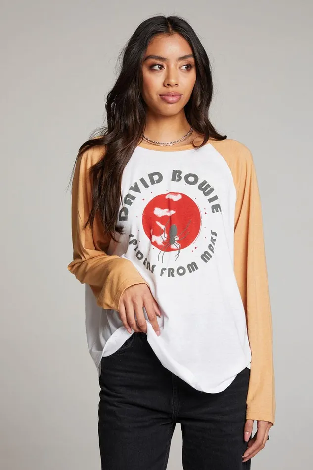 Womens Tops Chaser Brand David Bowie And The Spiders From Mars Long Sleeve