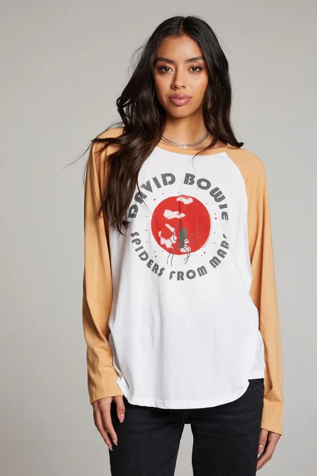 Womens Tops Chaser Brand David Bowie And The Spiders From Mars Long Sleeve