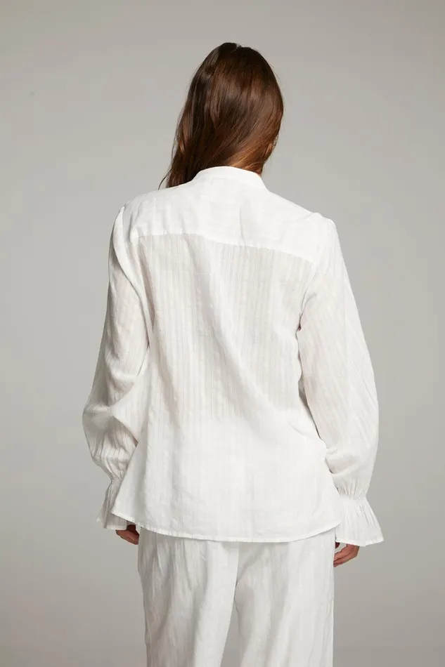 Womens Tops Chaser Brand Dolphin White Button Down