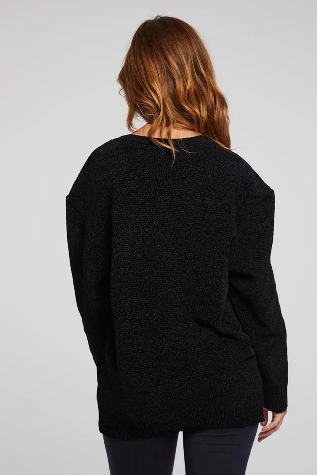 Womens Tops Chaser Brand Fairfax Licorice Cardigan