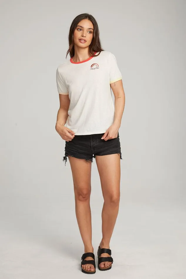 Womens Tops Chaser Brand Happy Club Tee